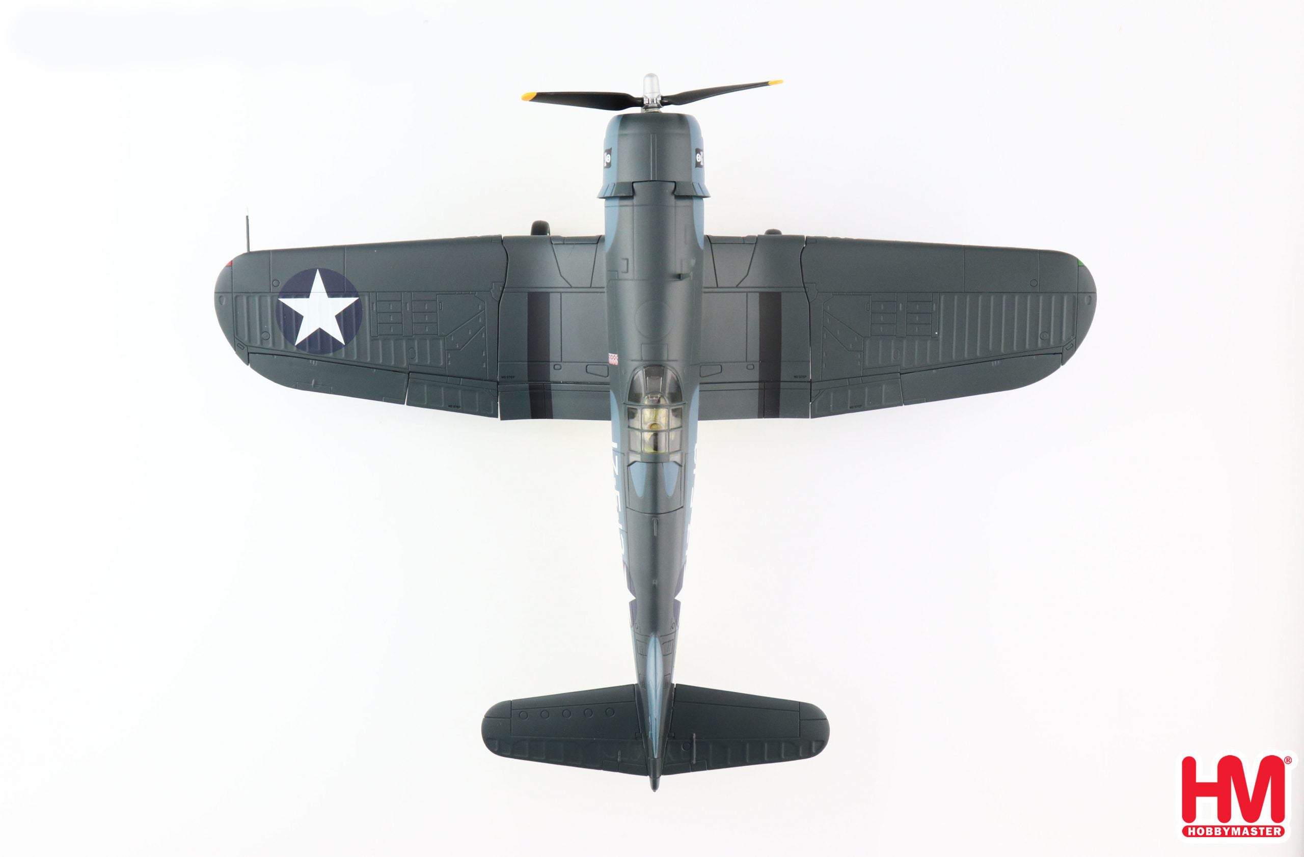 Vought F4U-1 Corsair VF-17 USS Bunker Hill 1943, 1/48 Scale Diecast Model Top View