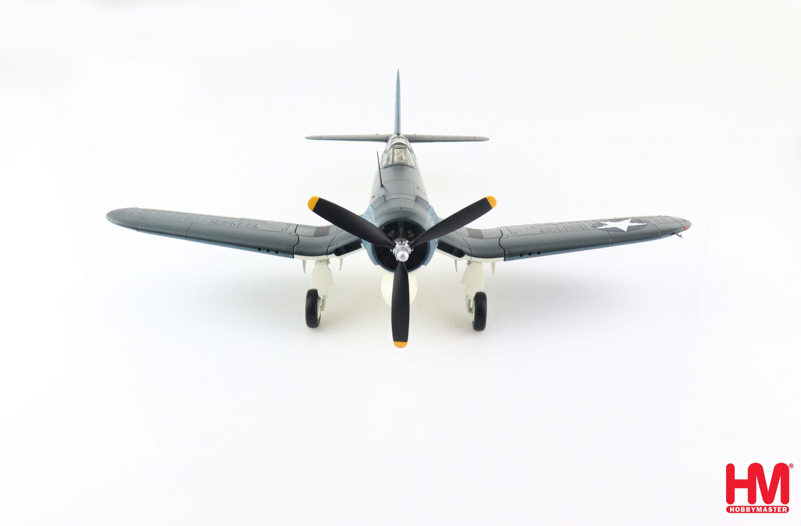 Vought F4U-1 Corsair VF-17 USS Bunker Hill 1943, 1/48 Scale Diecast Model Front View