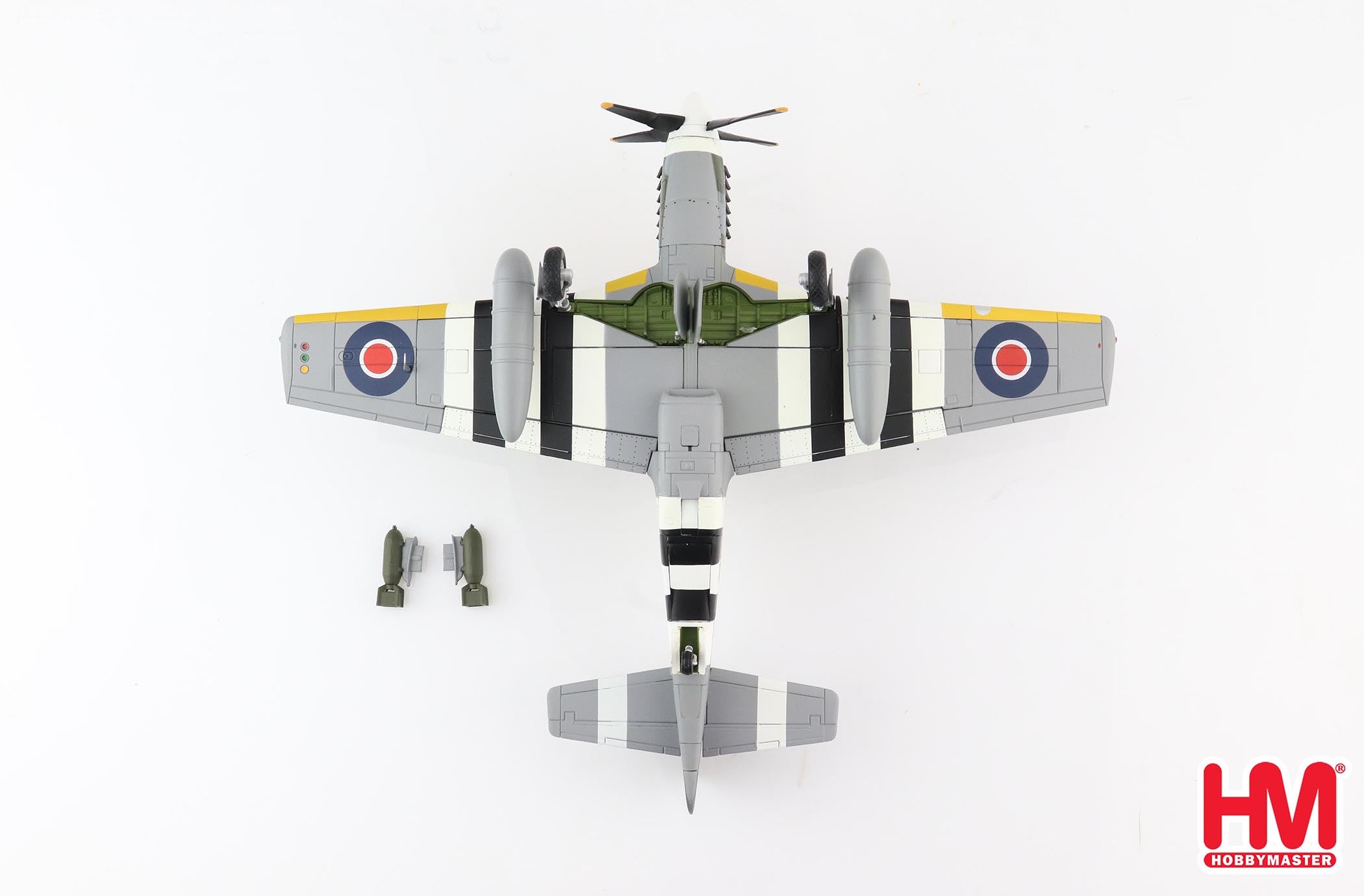 North American Mustang Mk.III, No.315 (Polish) Squadron, Royal Air Force 1944, 1:48 Scale Diecast Model Bottom View