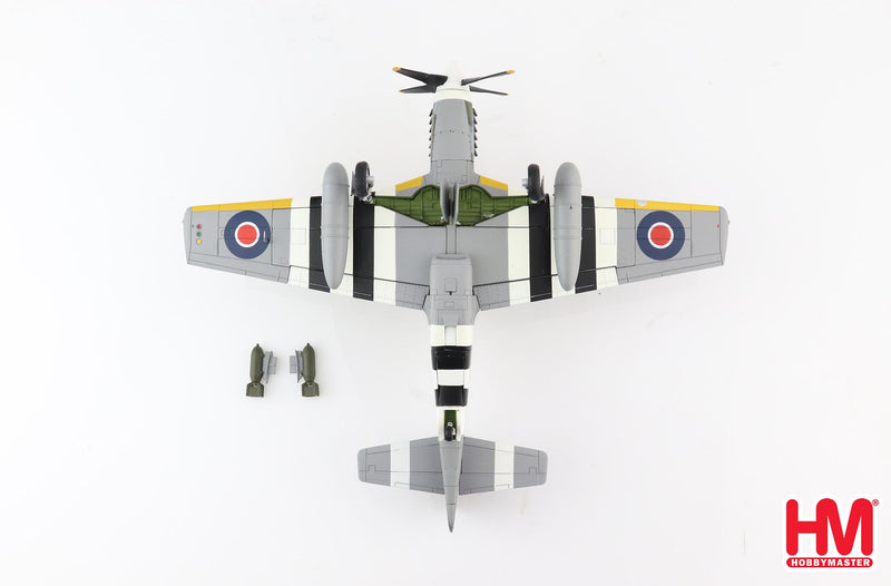 North American Mustang Mk.III, No.315 (Polish) Squadron, Royal Air Force 1944, 1:48 Scale Diecast Model Bottom View