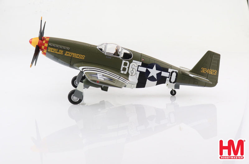 North American P-51B Mustang 363rd Fighter Squadron 1944, 1:48 Scale Diecast Model Left Side View