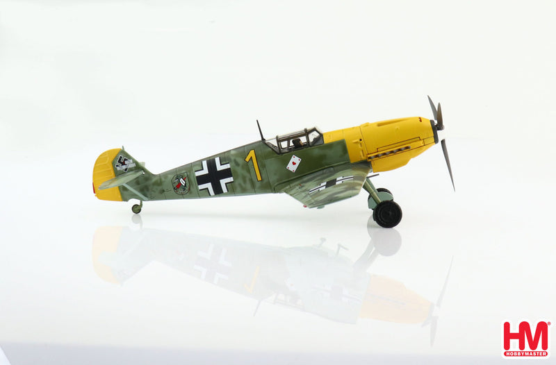Messerschmitt Bf-109E-3 “Yellow 1” France 1940, 1/48 Scale Diecast Model Right Side View