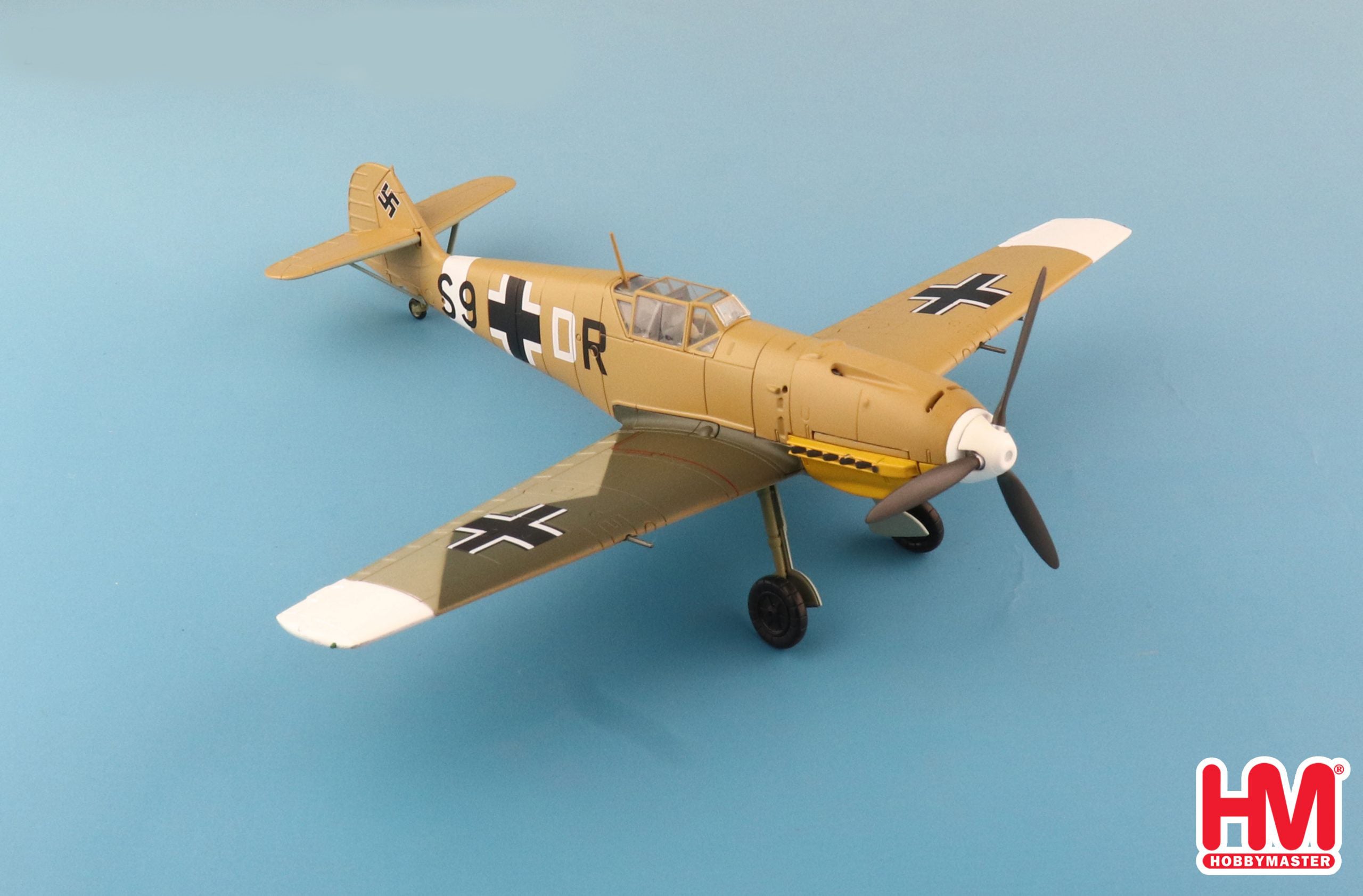 Messerschmitt Bf-109E-7 Libya 1942, 1/48 Scale Diecast Model Right Front View