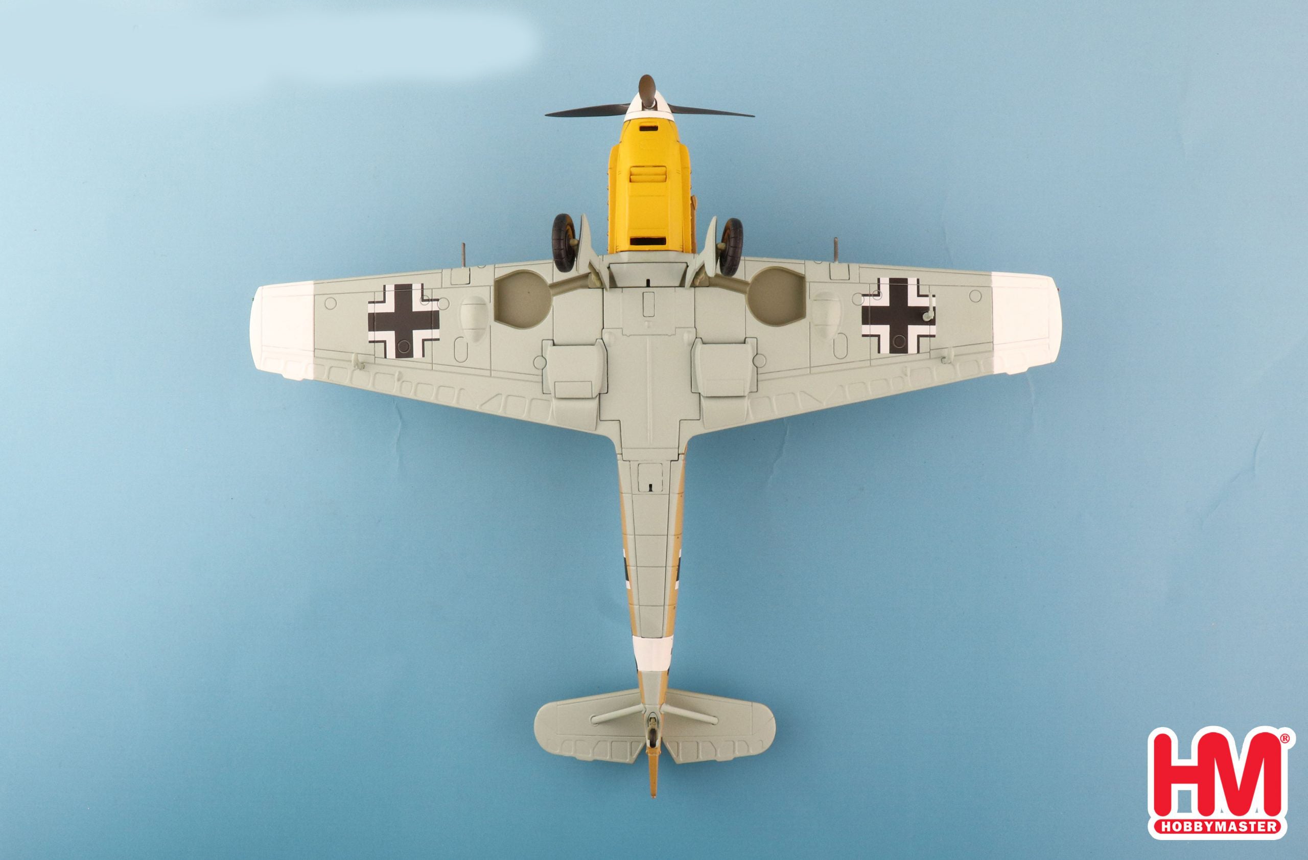 Messerschmitt Bf-109E-7 Libya 1942, 1/48 Scale Diecast Model Bottom View