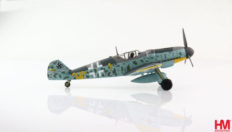 Messerschmitt Bf-109G-6 “Yellow 1” 1943, 1/48 Scale Diecast Model Right Side View
