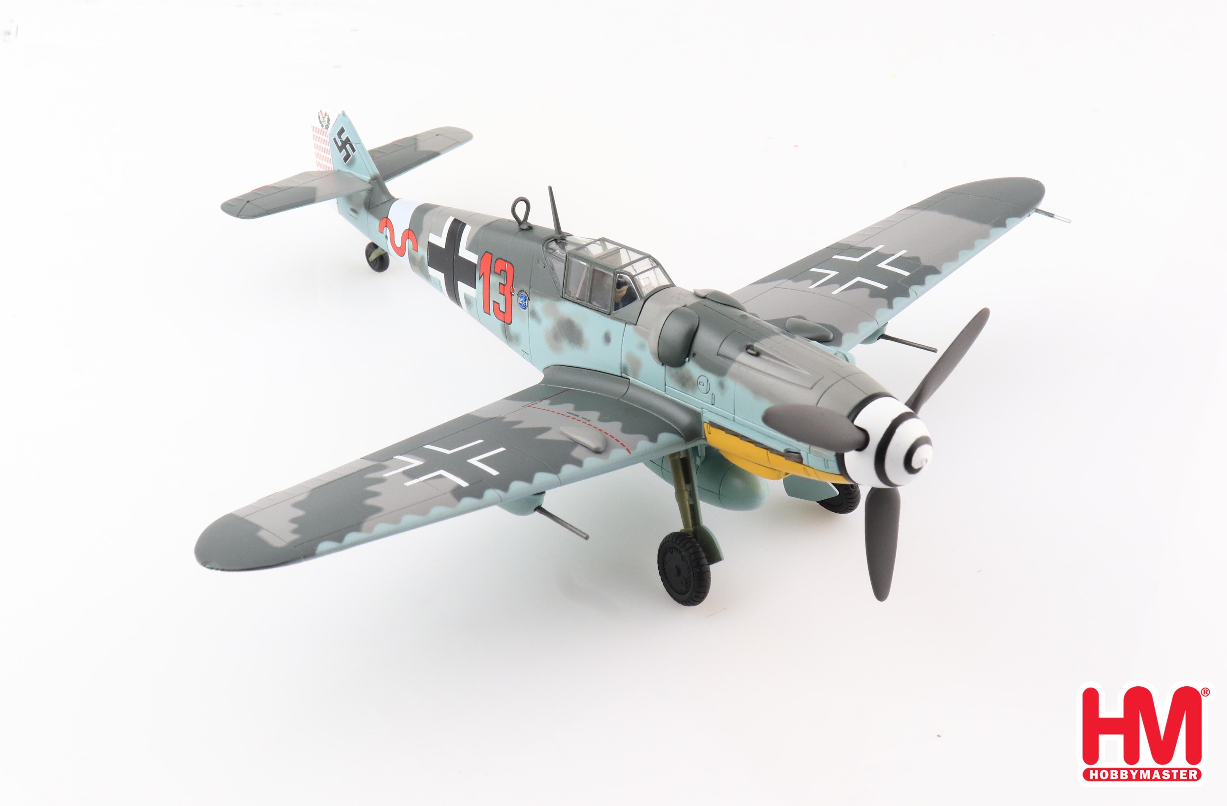 Messerschmitt Bf-109G-6 11/JG 27 Greece 1943, 1/48 Scale Diecast Model Right Front View