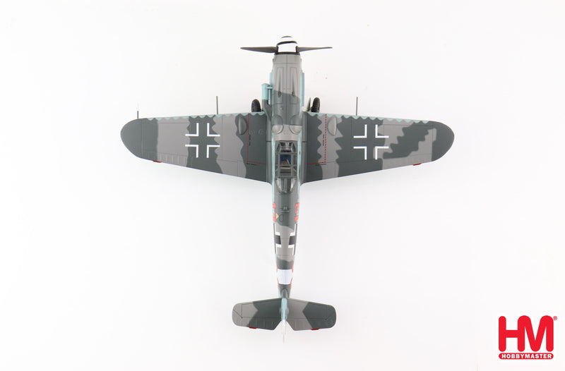 Messerschmitt Bf-109G-6 11/JG 27 Greece 1943, 1/48 Scale Diecast Model Top View