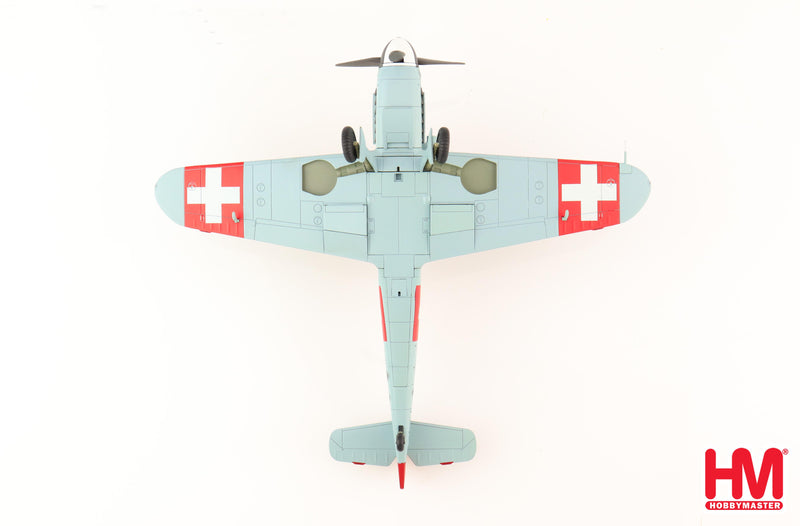 Messerschmitt Bf-109G-6 Swiss Air Force 1944, 1/48 Scale Diecast Model Bottom View