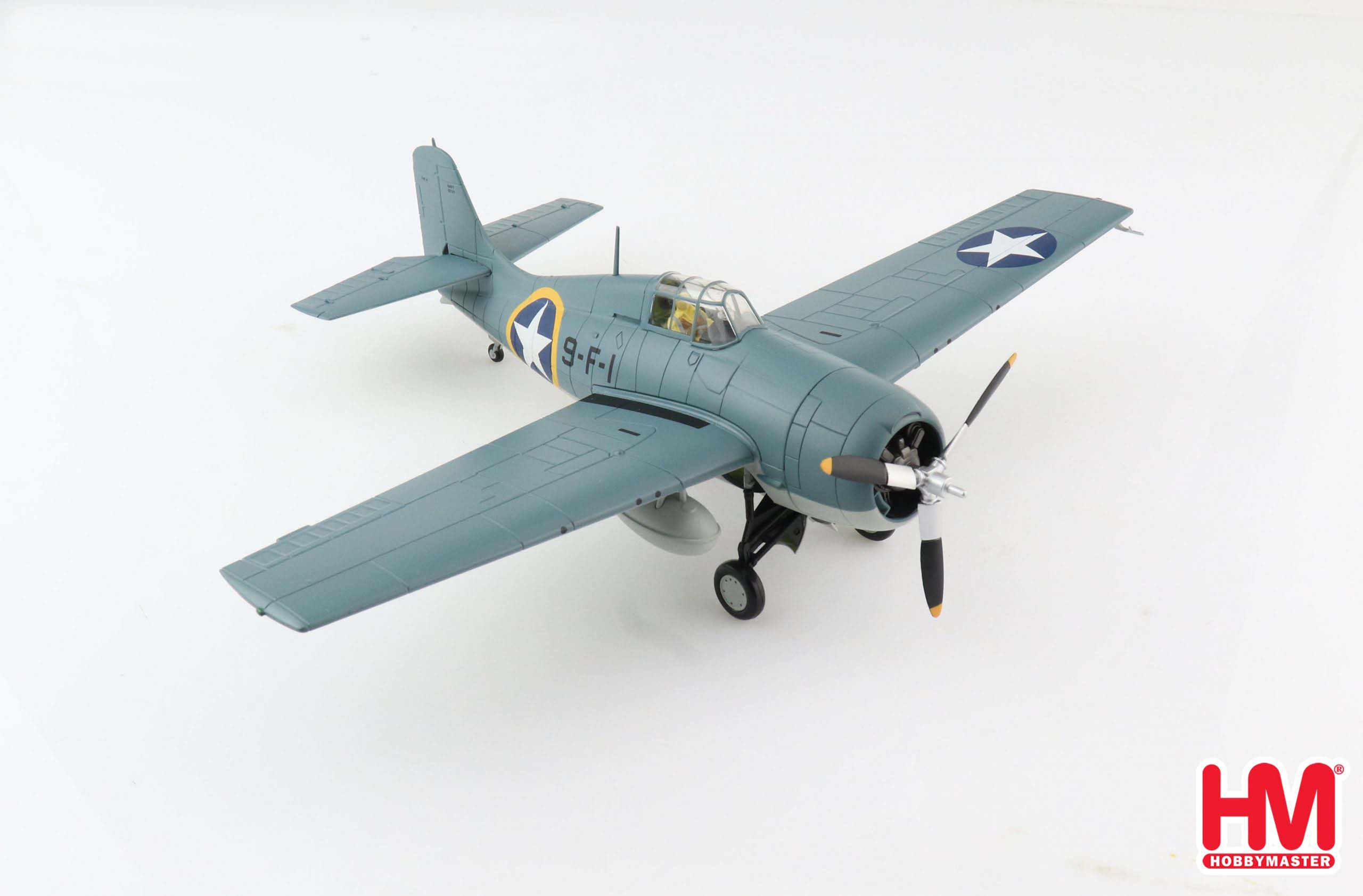 Grumman F4F-4 Wildcat VF-9 USS Ranger “Operation Torch” 1942, 1:48 Scale Diecast Model Right Front View