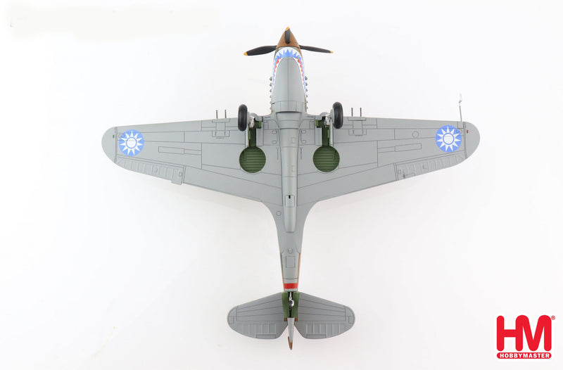 Curtiss P-40B Warhawk “White 68” AVG, Burma 1942, 1:48 Scale Diecast Model Bottom View