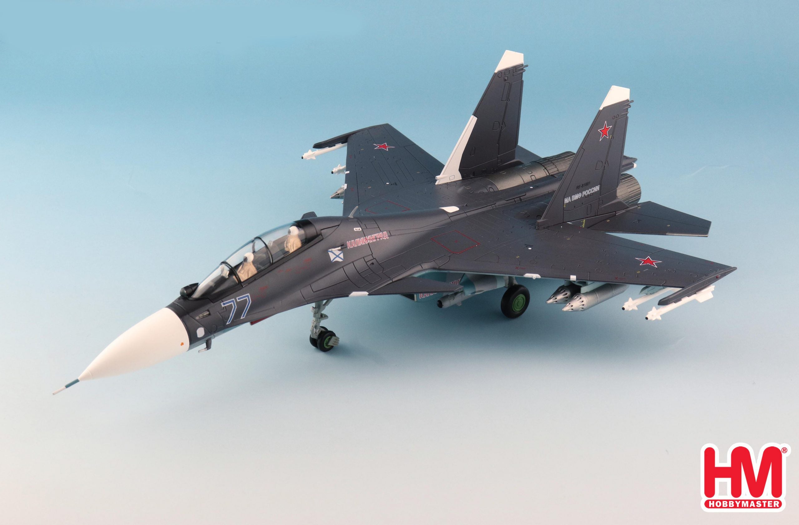 Sukhoi Su-30SM Flanker C, Russian Air Force 2019, 1:72 Scale Diecast Model