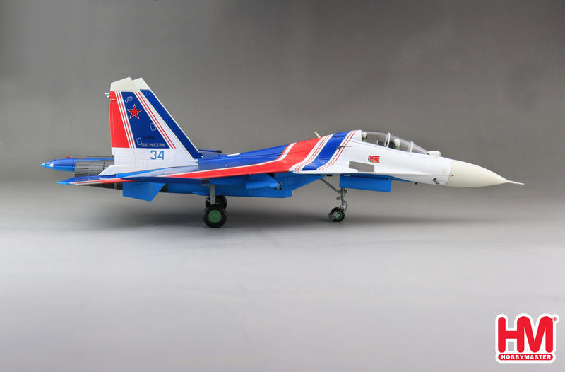 Sukhoi Su-30SM Flanker, “Russian Knights” 2019, 1:72 Scale Diecast Model Right Side View