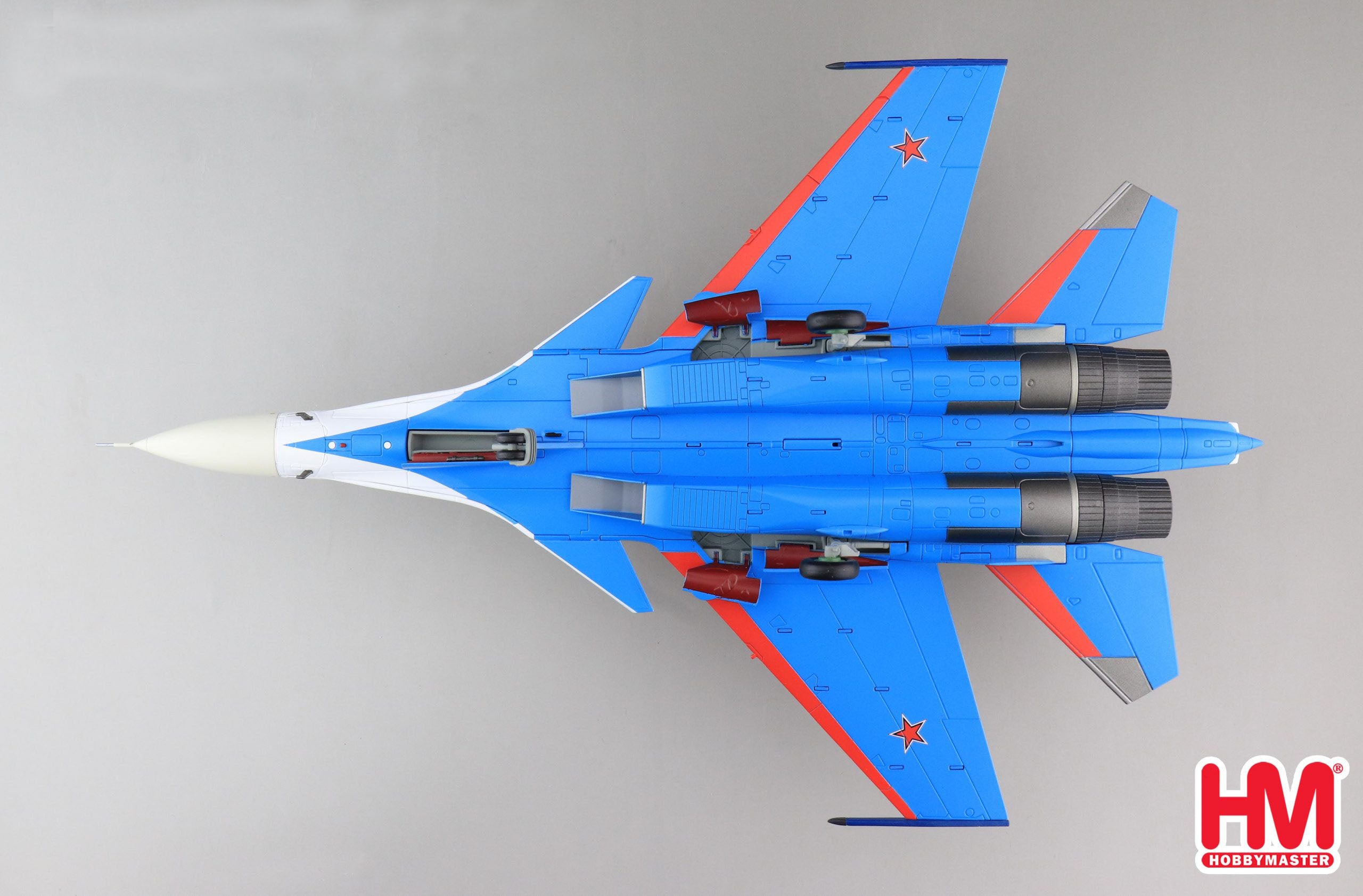 Sukhoi Su-30SM Flanker, “Russian Knights” 2019, 1:72 Scale Diecast Model Bottom View