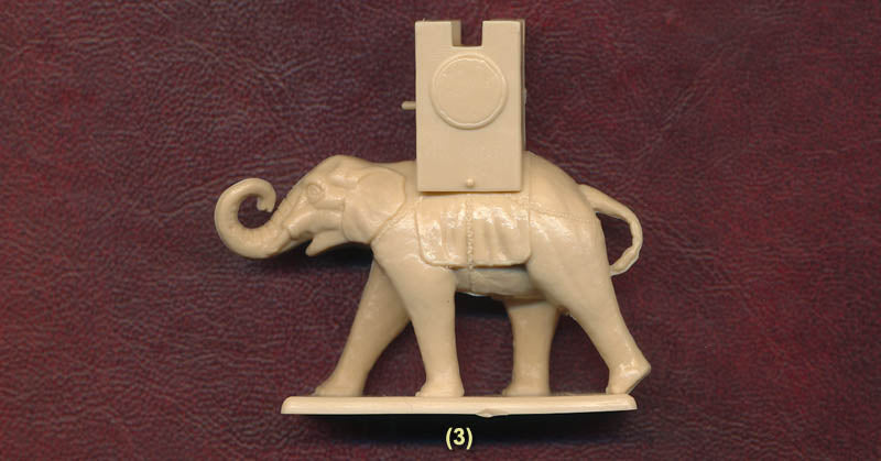 Carthaginian War Elephants 1/72 Scale Plastic Model Figures Elephant Pose #2