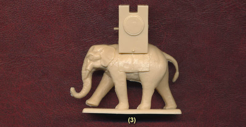 Carthaginian War Elephants 1/72 Scale Plastic Model Figures Elephant Pose  #1