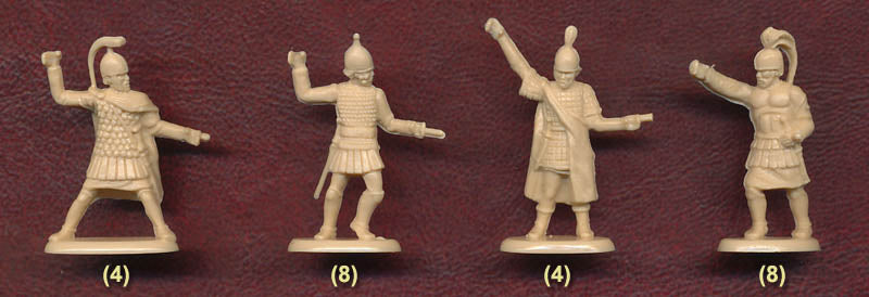 Carthaginian Command & Cavalry 1/72 Scale Plastic Model Figures 4 Poses