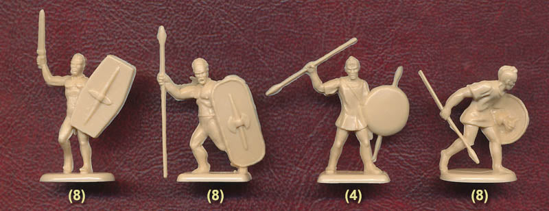 Carthaginian Allies 1/72 Scale Model Plastic Figures Libyans & Celts