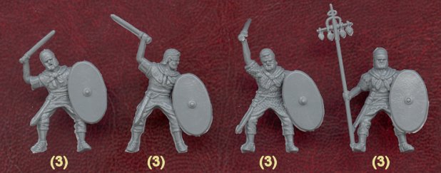 Roman Auxiliary Cavalry 1/72 Scale Model Plastic Figures Poses