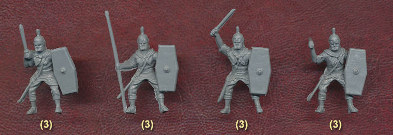 Imperial Roman Praetorian Cavalry 1/72 Scale Model Plastic Figures Rider Poses