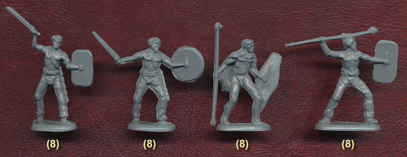 Ancient Germans 1/72 Scale Model Plastic Figures Sample Poses
