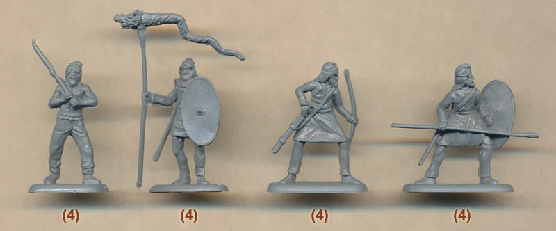 Ancient Dacians 1/72 Scale Model Plastic Figures 