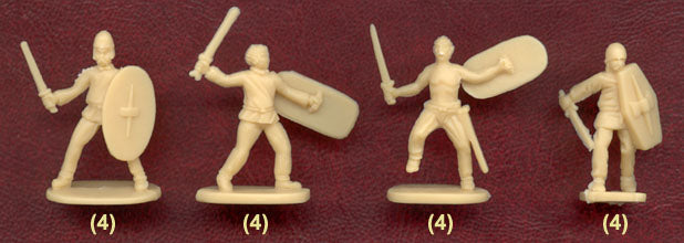 Gallic Warband 1/72 Scale Model Plastic Figures Poses