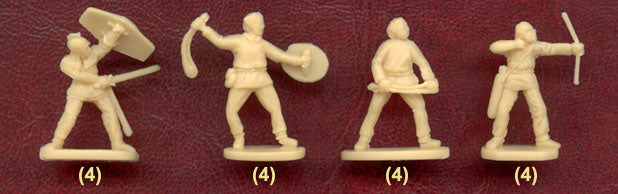 Gallic Warband 1/72 Scale Model Plastic Figures Poses #2