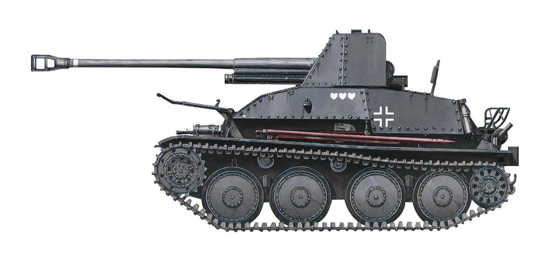 Sd.Kfz.139 Marder III Tank Destroyer German  2nd Pz Div 1943  1:72 Scale Diecast Model Illustration