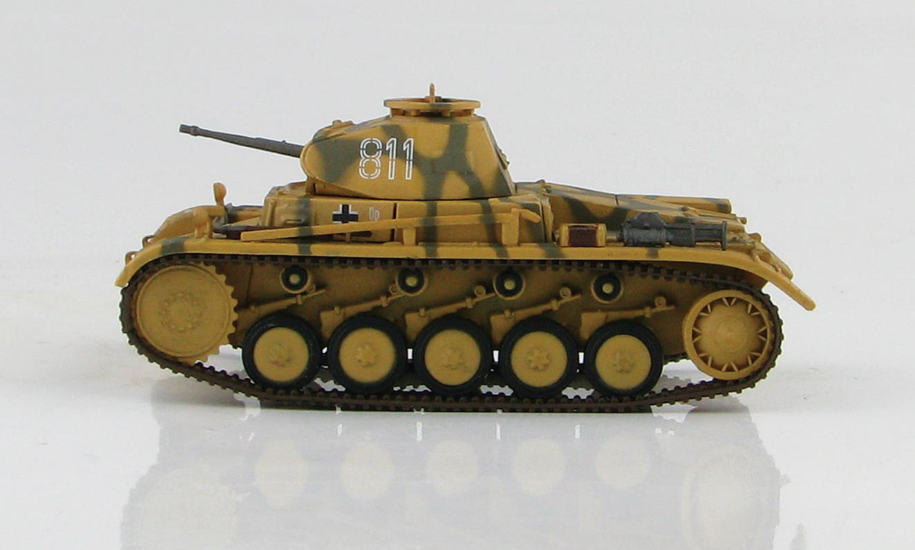 Sd.Kfz.121 Panzer II Ausf. F Light Tank German 6th Pz. Div. 1943, 1:72 Scale Diecast Model Left Side View