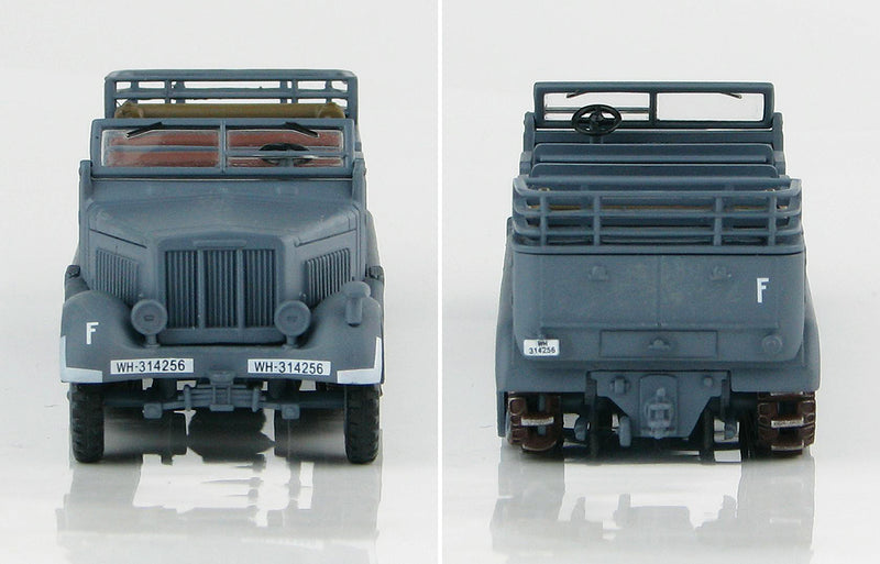 Sd KFz 7 8-Ton Half Track 1942 1/72 Scale Model By Hobby Master Front & Rear View