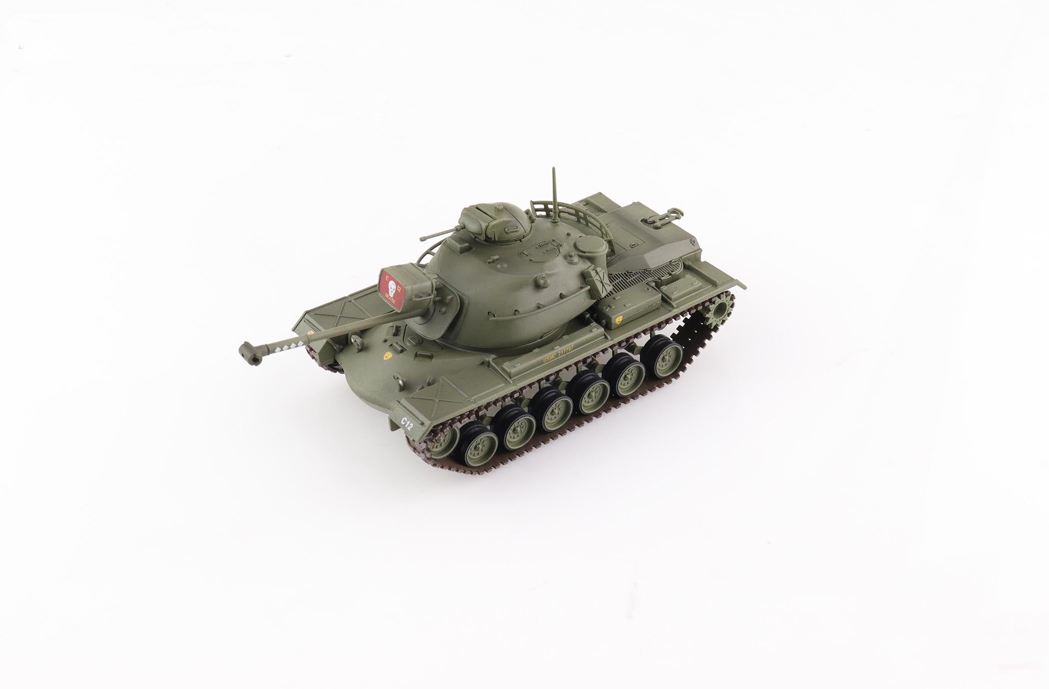 M48A3 Patton Tank “Death” USMC 1st Tank Battalion Vietnam War, 1:72 Scale Diecast Model