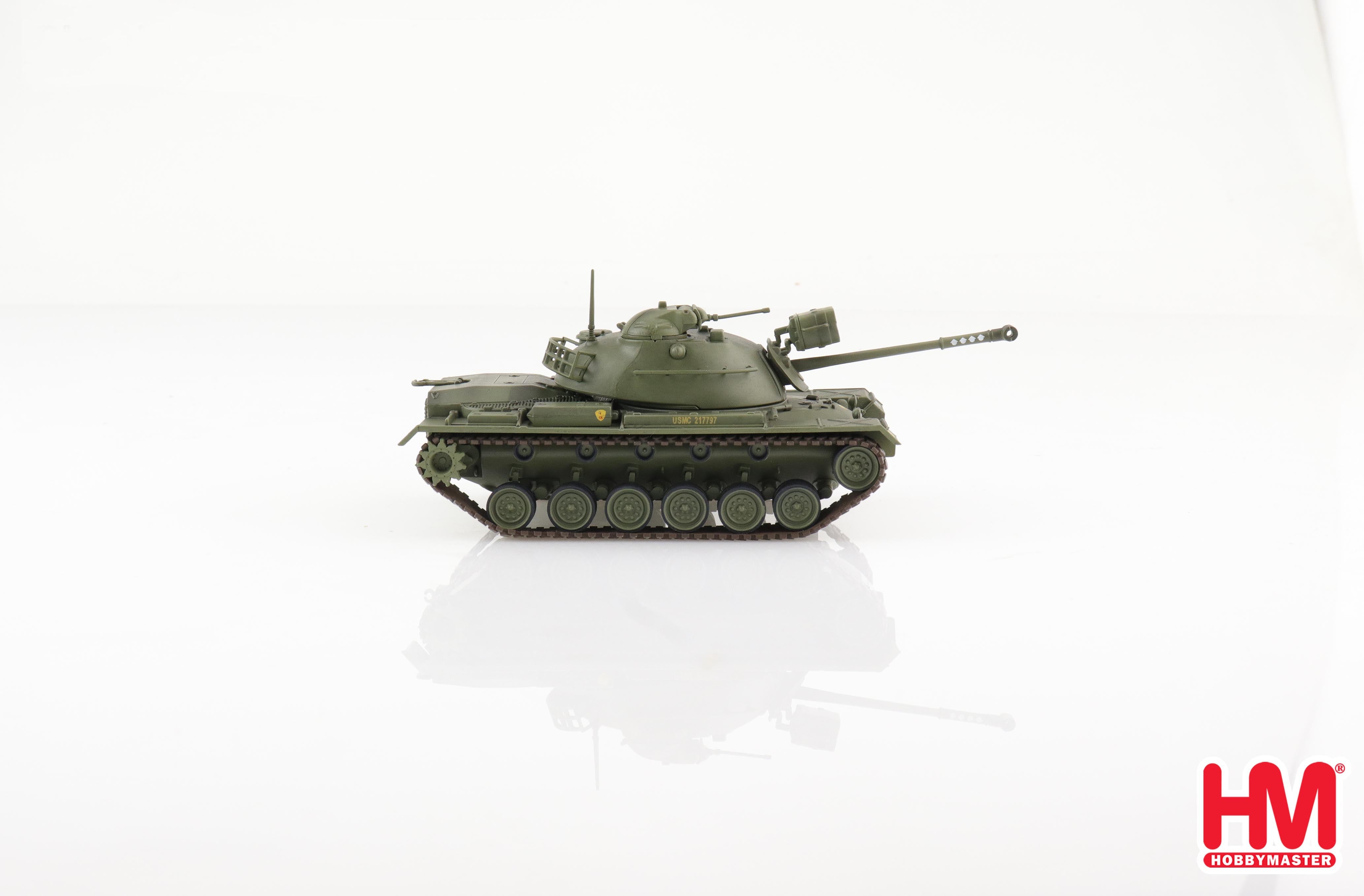 M48A3 Patton Tank “Death” USMC 1st Tank Battalion Vietnam War, 1:72 Scale Diecast Model Right Side View