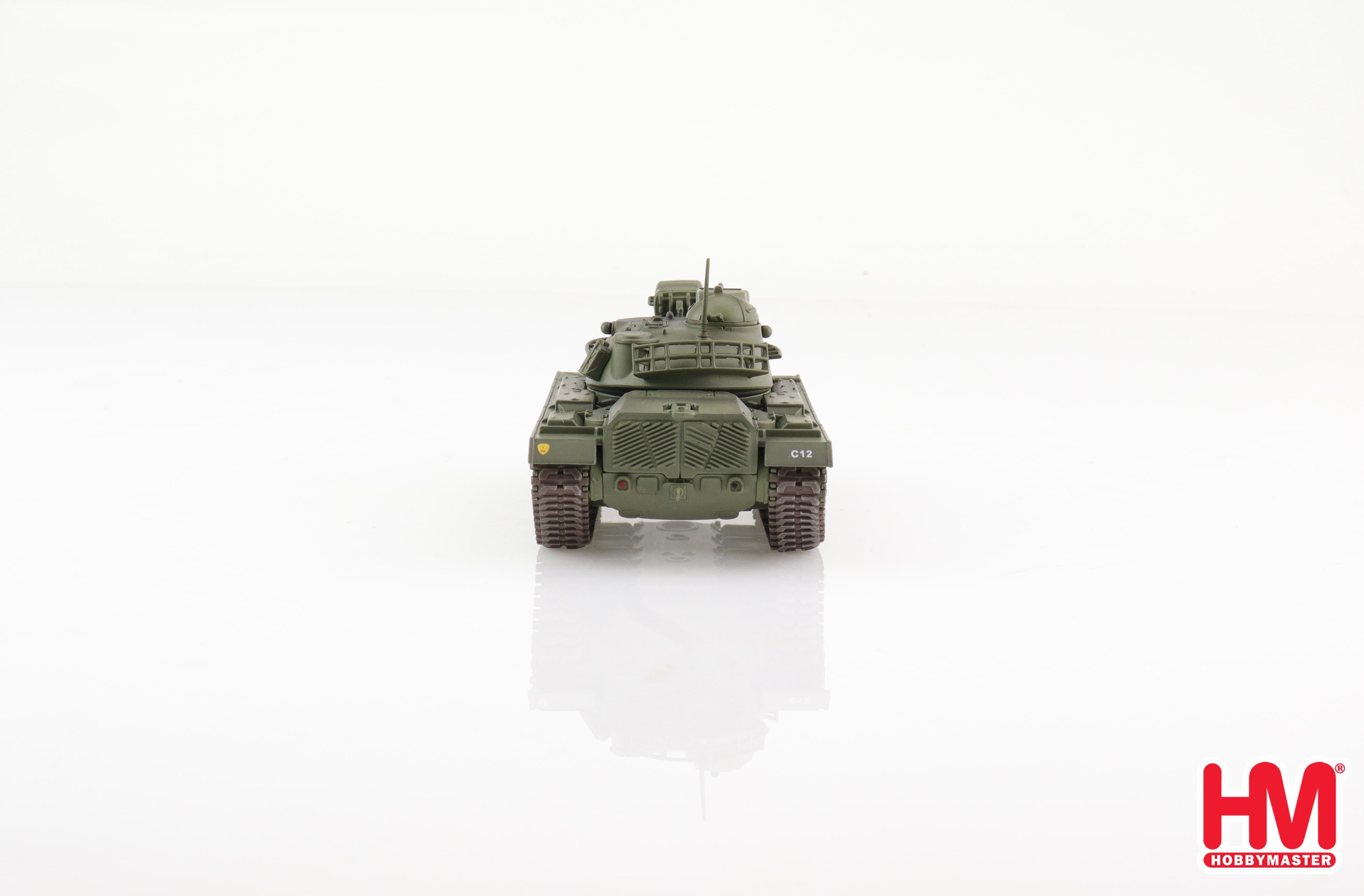 M48A3 Patton Tank “Death” USMC 1st Tank Battalion Vietnam War, 1:72 Scale Diecast Model Rear View