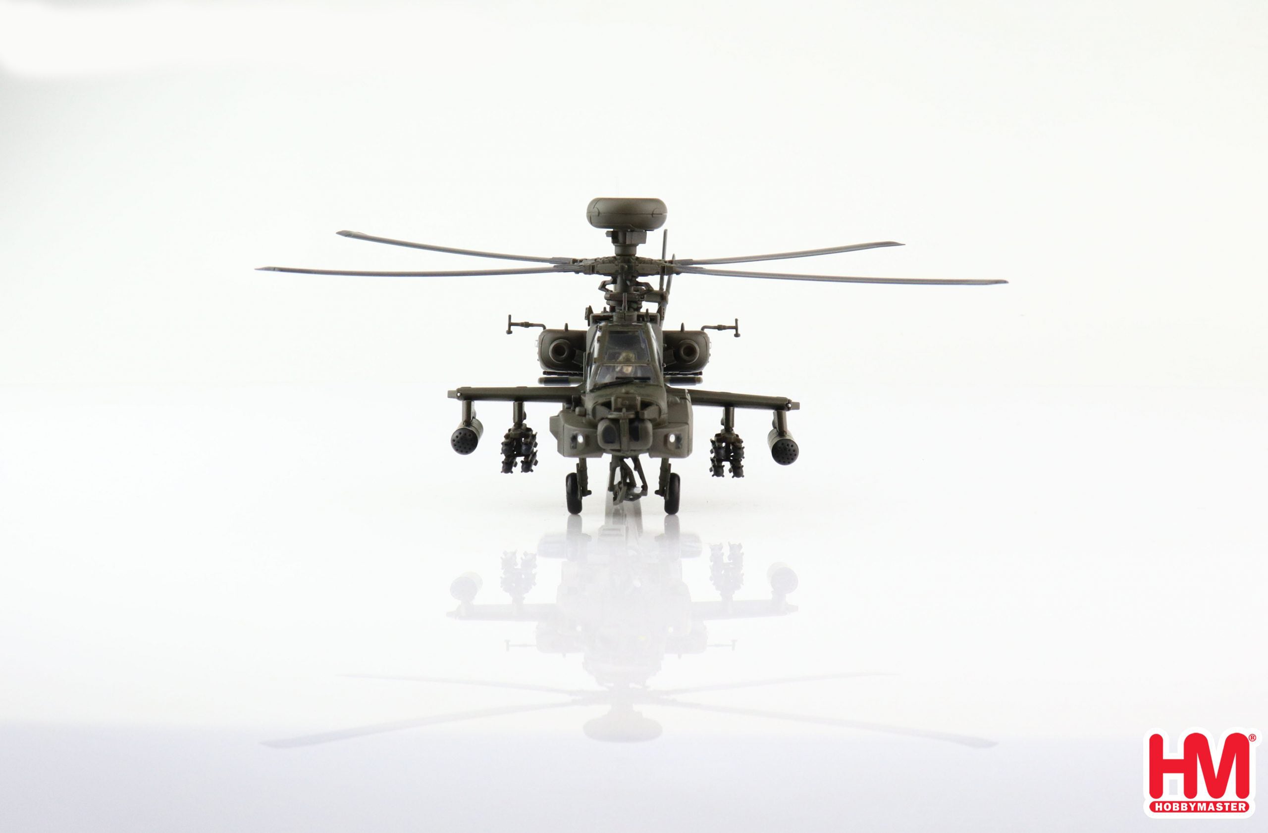 Boeing/Westland AH Mk 1 (WAH-64D) Apache, British Army Air Corps “Operation Herrick” Afghanistan, 1:72 Scale Diecast Model Front View