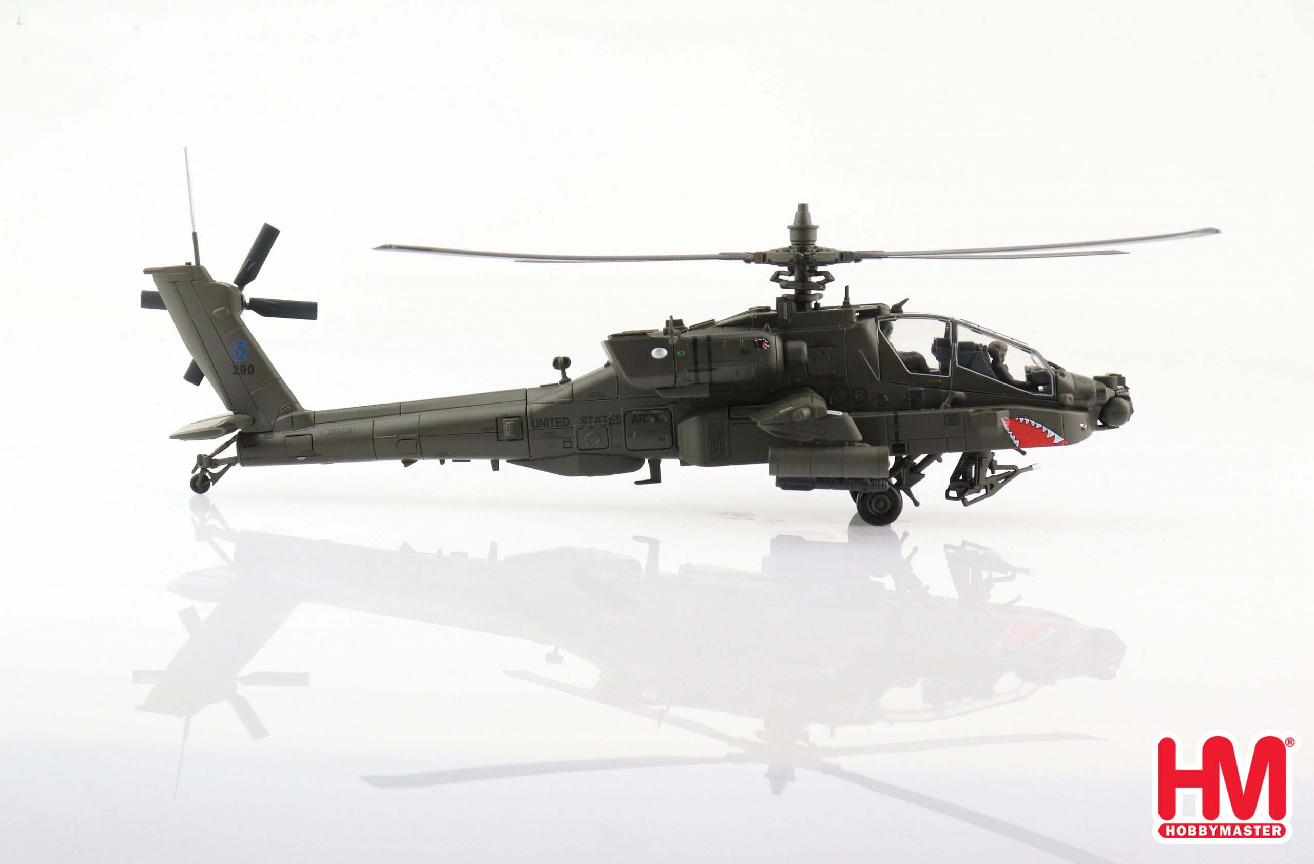 Boeing AH-64D Apache 1st BN, 10th Combat Aviation Brigade Afghanistan 2011, 1:72 Scale Diecast Model Right Side View