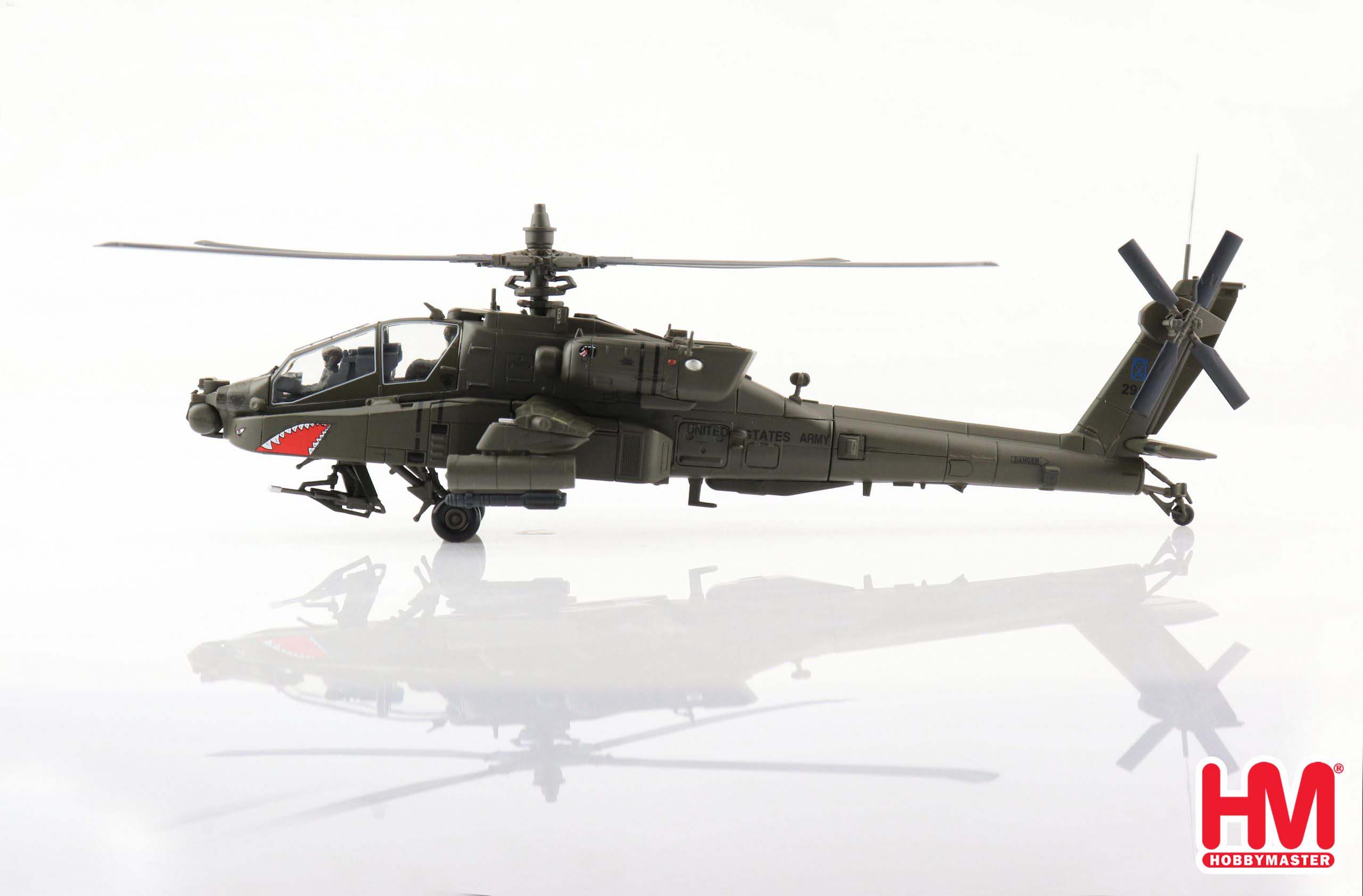 Boeing AH-64D Apache 1st BN, 10th Combat Aviation Brigade Afghanistan 2011, 1:72 Scale Diecast Model Left Side View