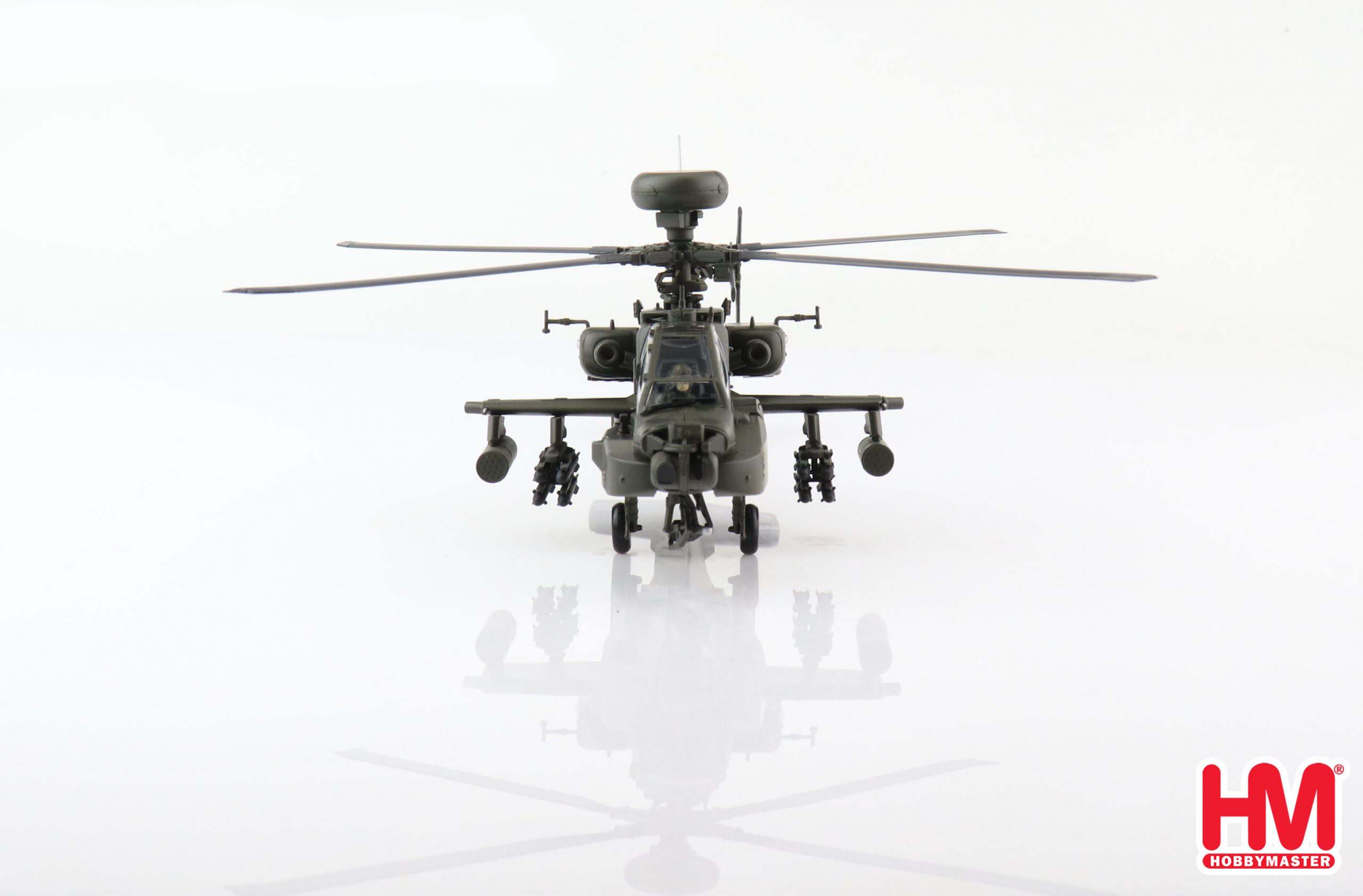 Boeing AH-64D Apache Longbow, United Arab Emirates Air Force 2015, 1:72 Scale Diecast Model Front View