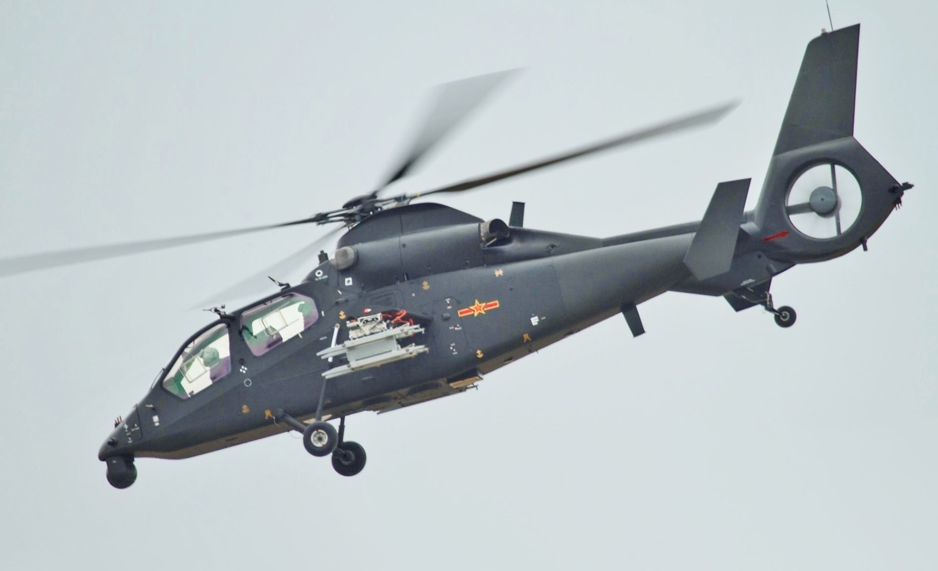 Harbin Z-19 Helicopter In Flight