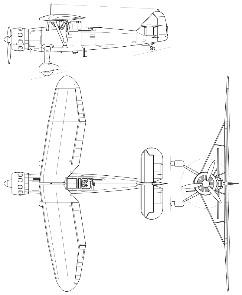 Henschel Hs 126 Schematic