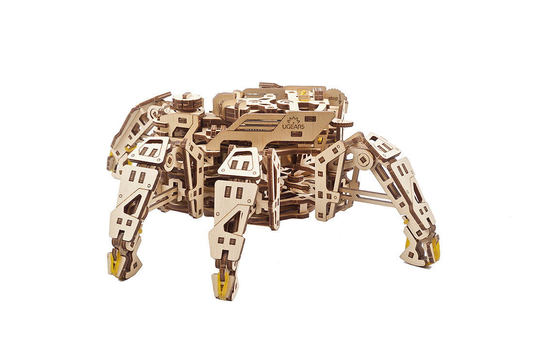 Hexapod Explorer Mechanical Spiderbot Model Kit Side View