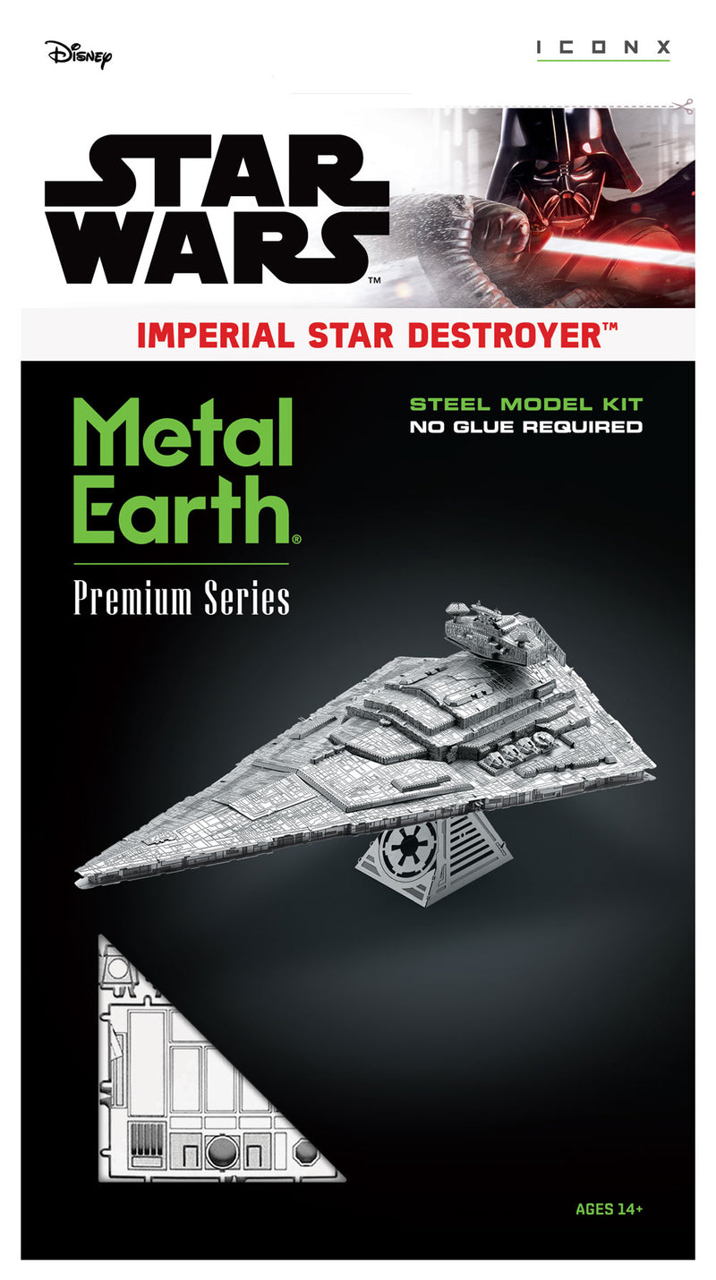 Star Wars Imperial Star Destroyer Metal Earth Iconx Model Kit Front