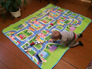 Children’s City Scene Play Mat 78” x 63” With Non-Slip Backing By Imiwei