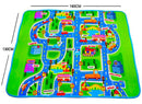 Children’s City Scene Play Mat 63” x 51” With Non-Slip Backing By Imiwei