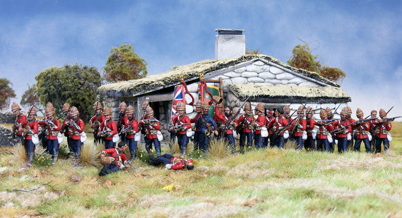 Zulu War, British Infantry 1877-1881 (28 mm) Scale Model Plastic Figures By Perry Miniatures Completed Example