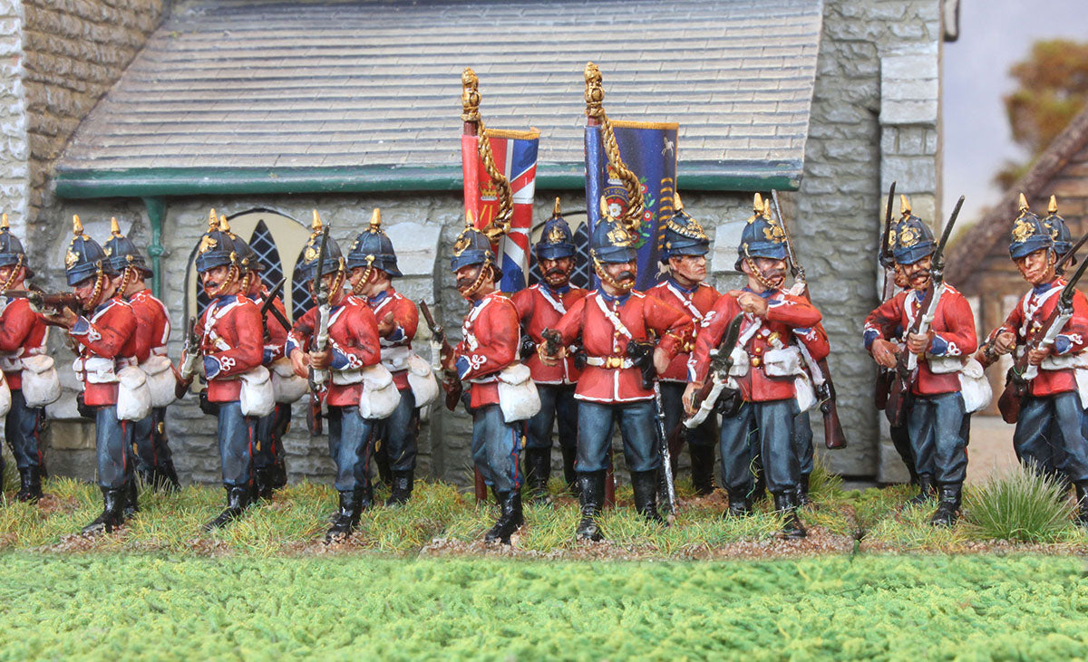 Zulu War, British Infantry 1877 - 1881, 28 mm Scale Model Plastic Figures