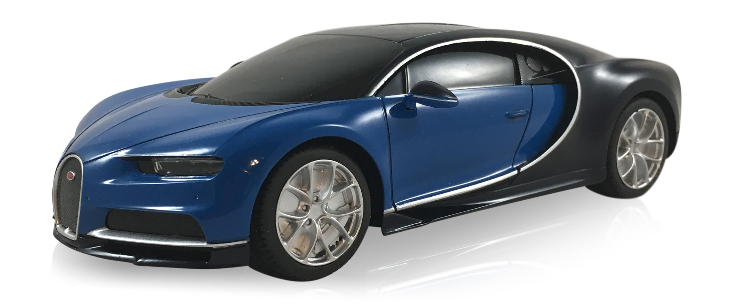 Bugatti Chiron (Blue/Black) 1:24 Scale Radio Controlled Model Car By Rastar