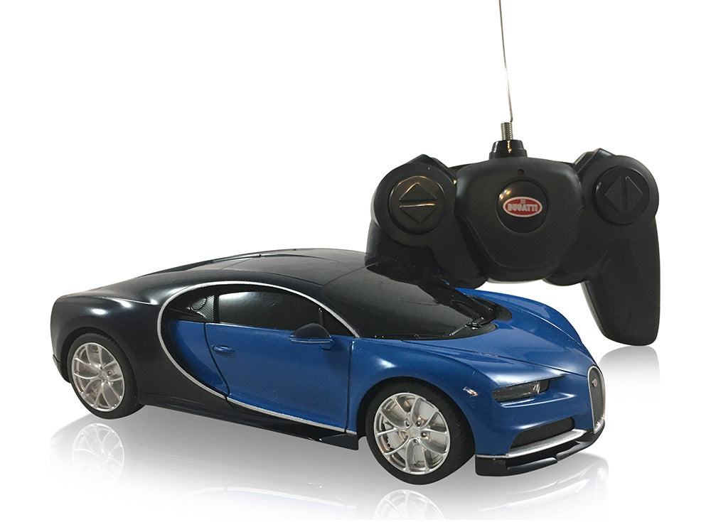 Bugatti Chiron (Blue/Black) 1:24 Scale Radio Controlled Model Car By Rastar