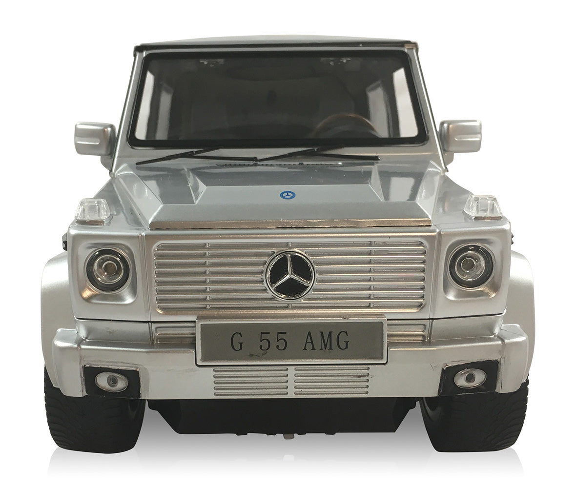 Mercedes-Benz G Class G55 AMG  (Silver) 1/14 Scale Radio Controlled Model Car  By Rastar