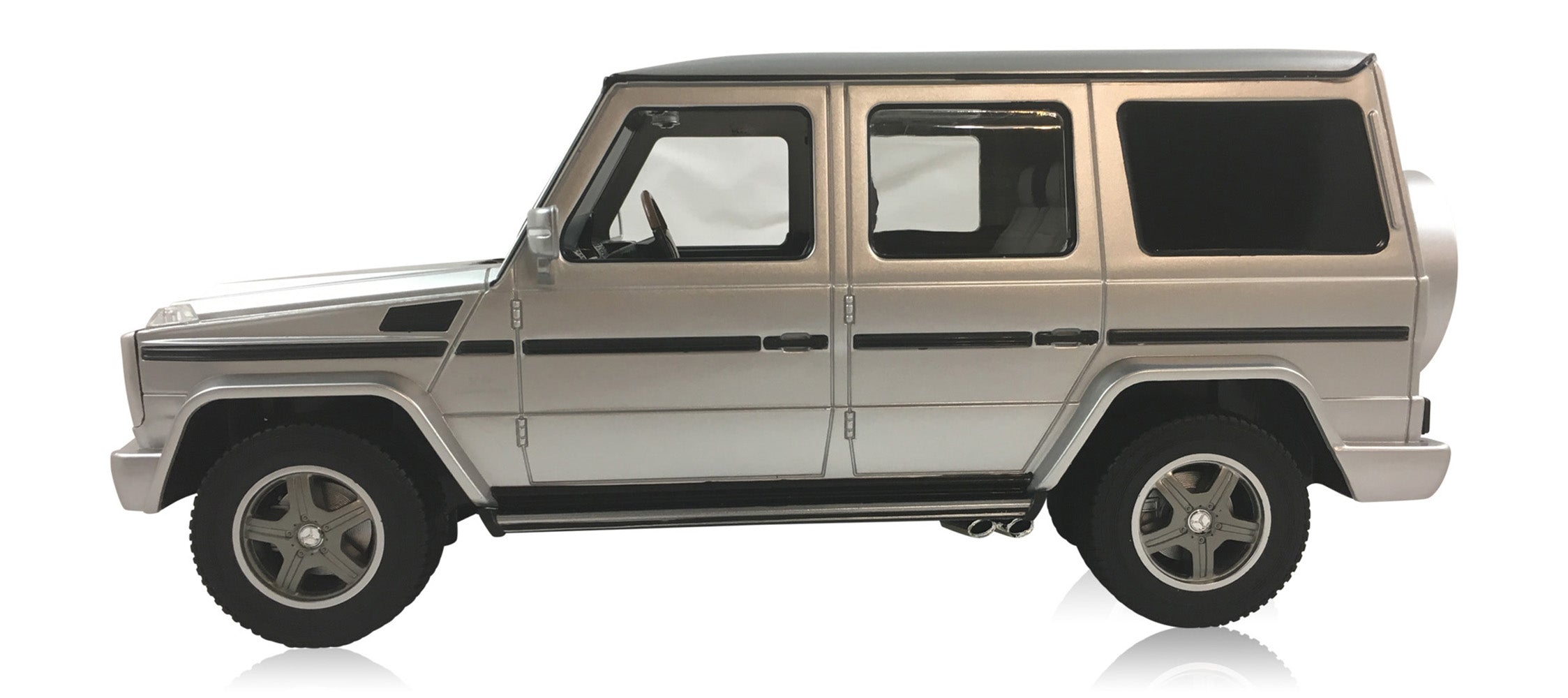 Mercedes-Benz G Class G55 AMG  (Silver) 1/14 Scale Radio Controlled Model Car  By Rastar