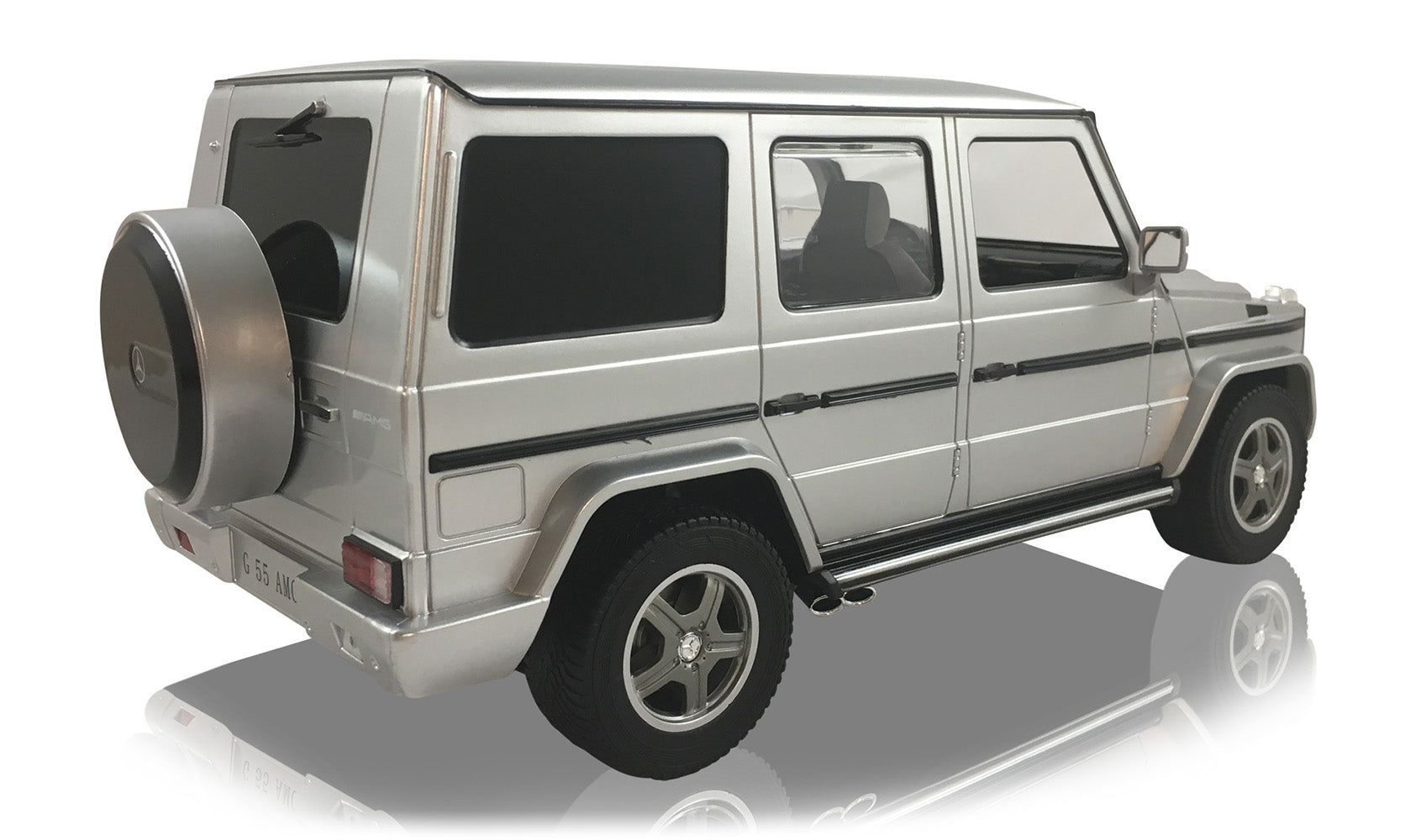 Mercedes-Benz G Class G55 AMG  (Silver) 1/14 Scale Radio Controlled Model Car  By Rastar